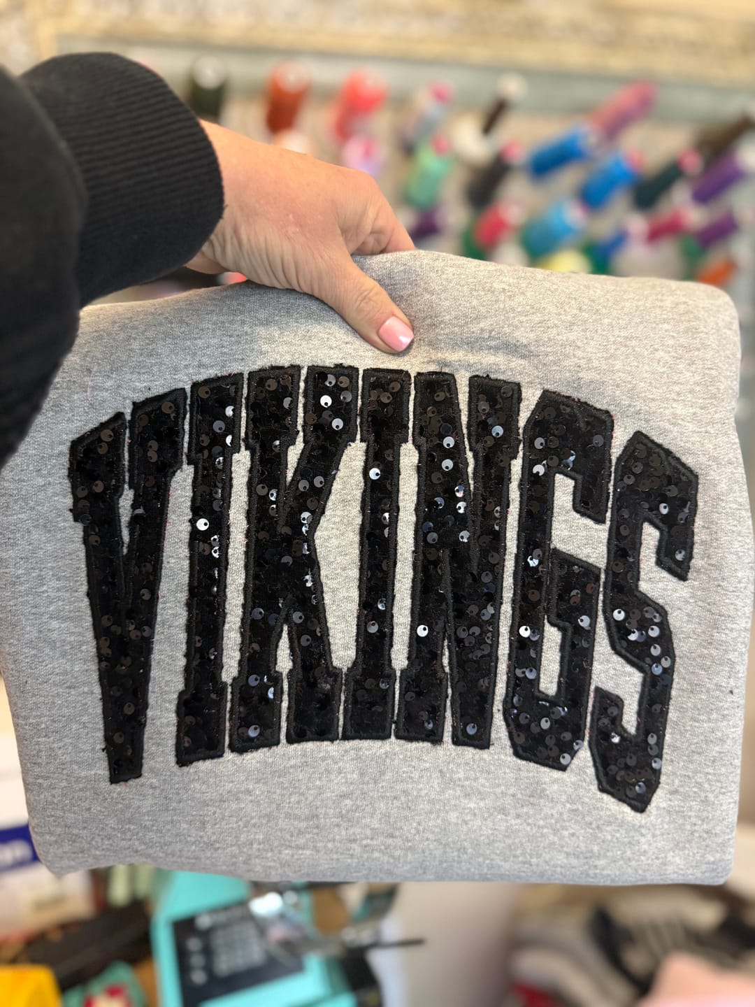 Customer photo review of Sequin on Velvet