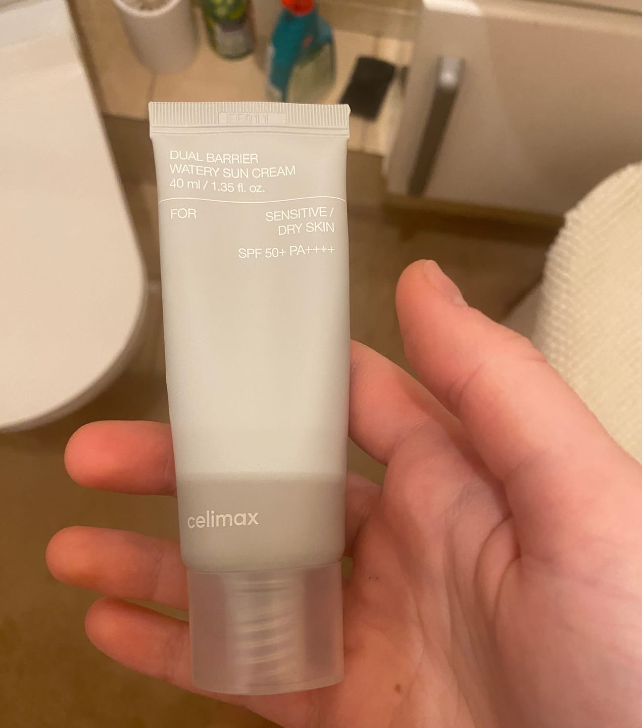 Customer photo review of Saules aizsargkrēms ar keramīdu kompleksu Celimax Dual Barrier Watery Sun Cream SPF50+PA++++