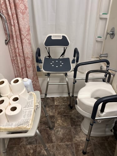 Customer photo review of Toilet Safety Rail (350lb)