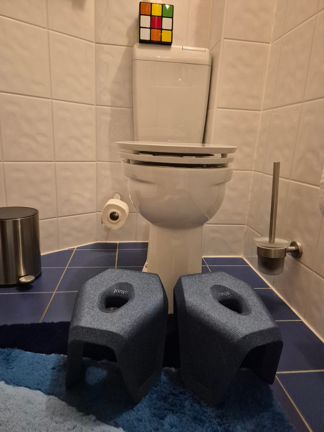 Customer photo review of stuul® Toilet Stool | The Poop Stool with Style