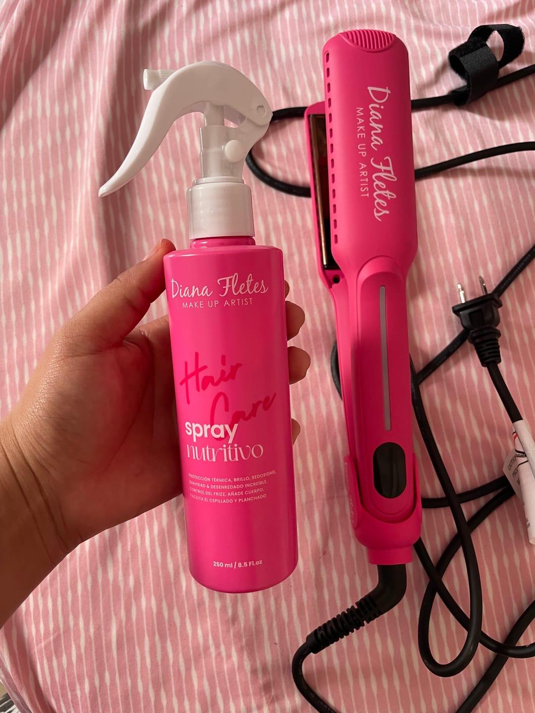 Customer photo review of Spray Nutritivo Con Protector De Calor Diana Fletes