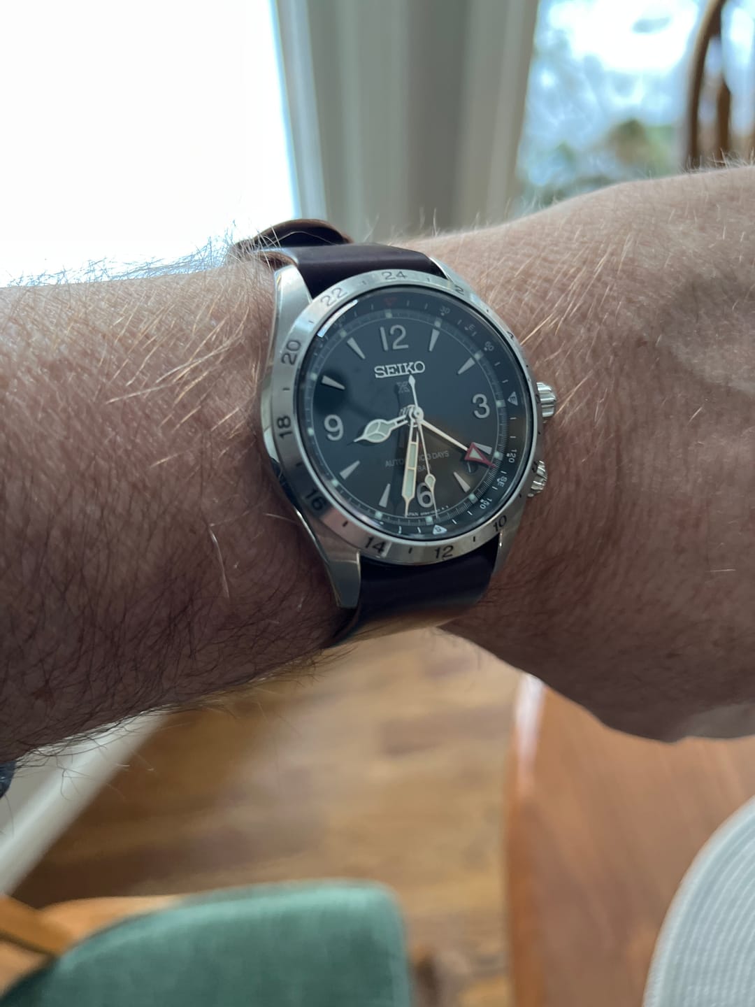 Customer photo review of Safari Shell Cordovan Single-Pass Strap