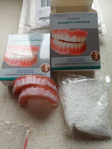 Customer photo review of 🦷  Fit Full Functional DenturesMake you more confident-Made in the USA & FDA-Certified