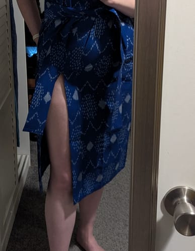 Customer photo review of NAYA KAFTAN DRESS | OCEAN IKAT
