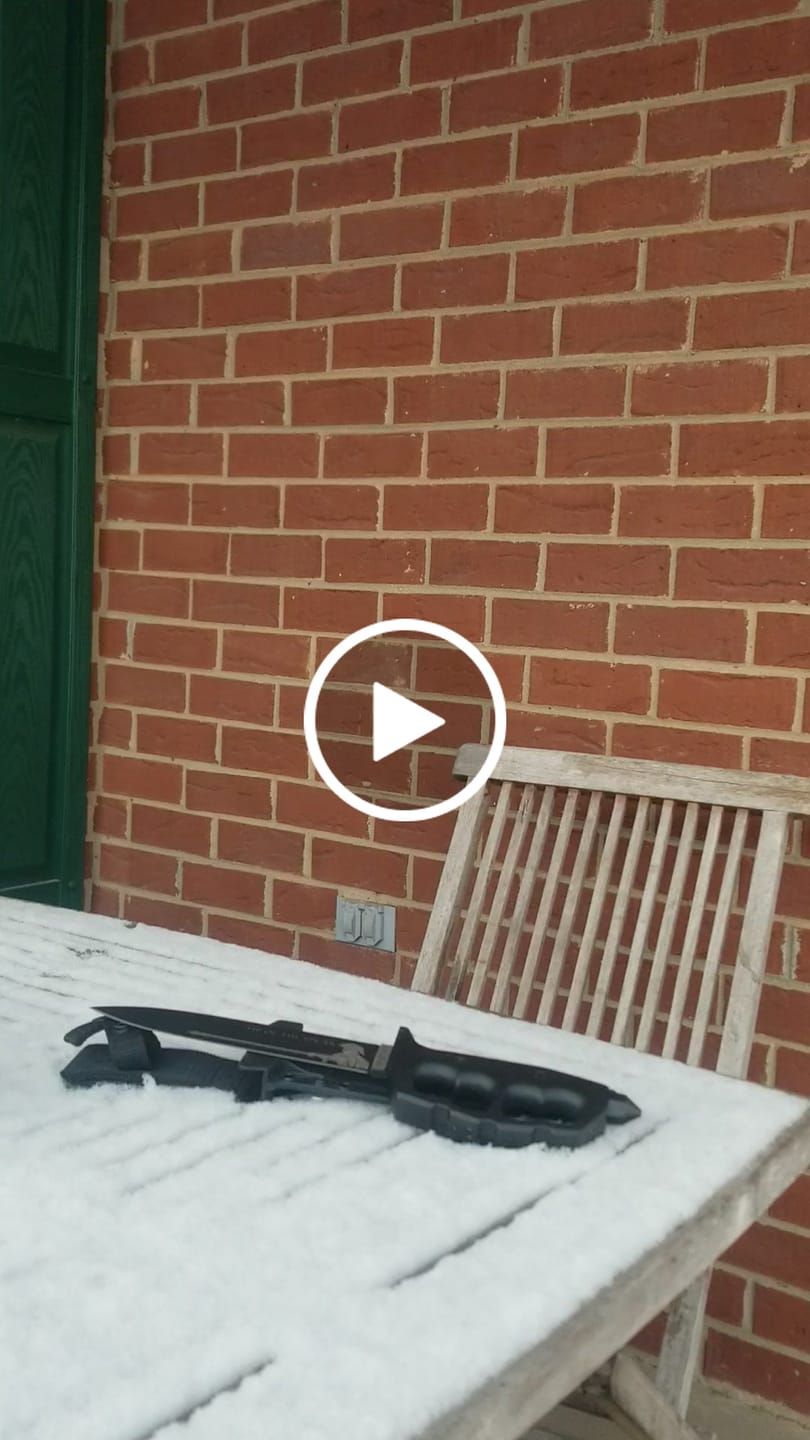 Customer video review of Life Is Fiery With Its Beauty Trench Knife