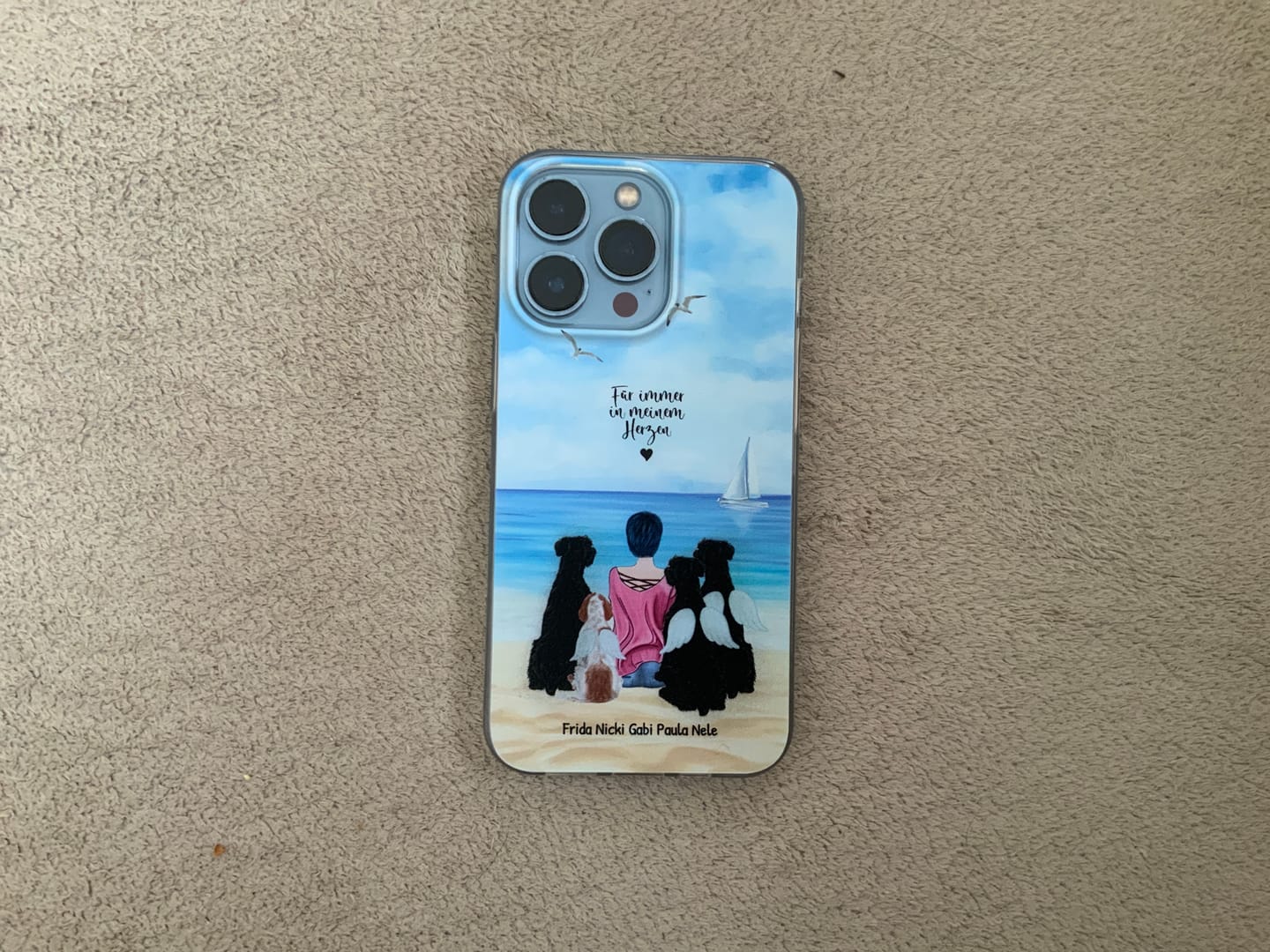 Customer photo review of Unterwegs mit Haustier - Individuelle Handyhülle