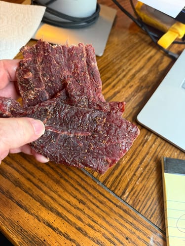 Customer photo review of Beef Jerky