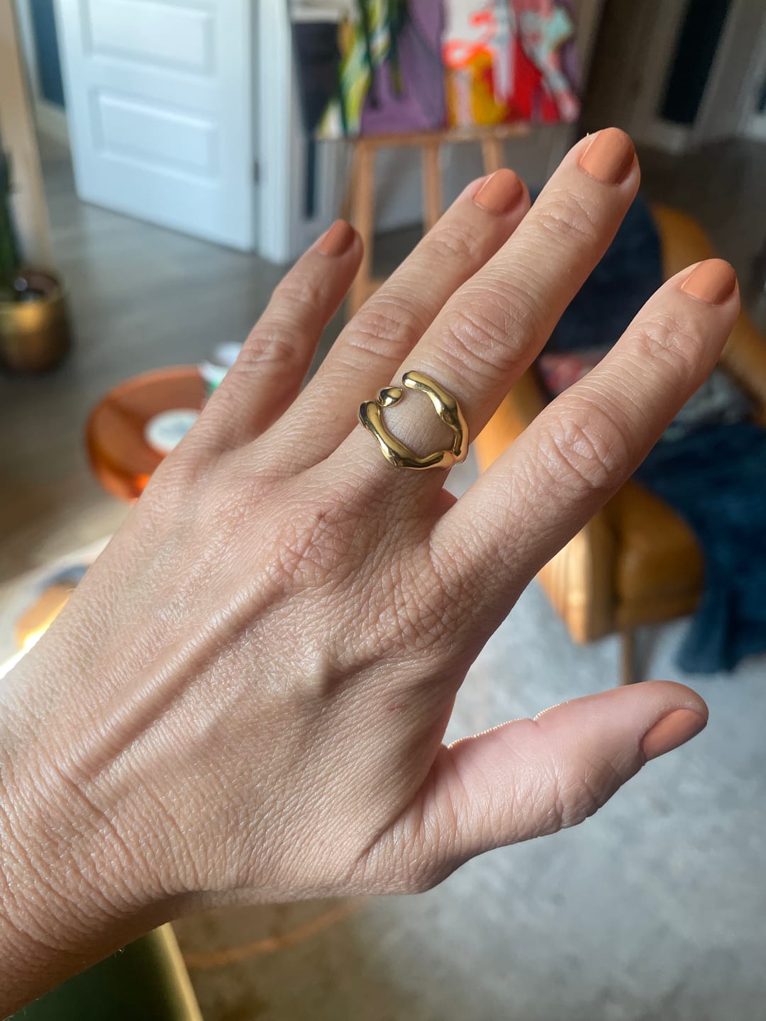 Customer photo review of Clara - Claw Ring Stainless Steel