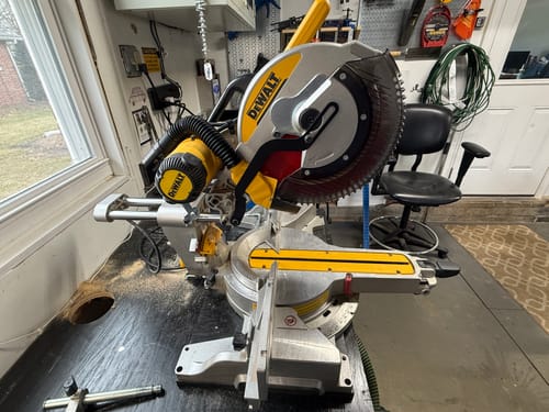 Customer photo review of DeWalt DWS779/780 Sliding Miter Saw Dust Collection