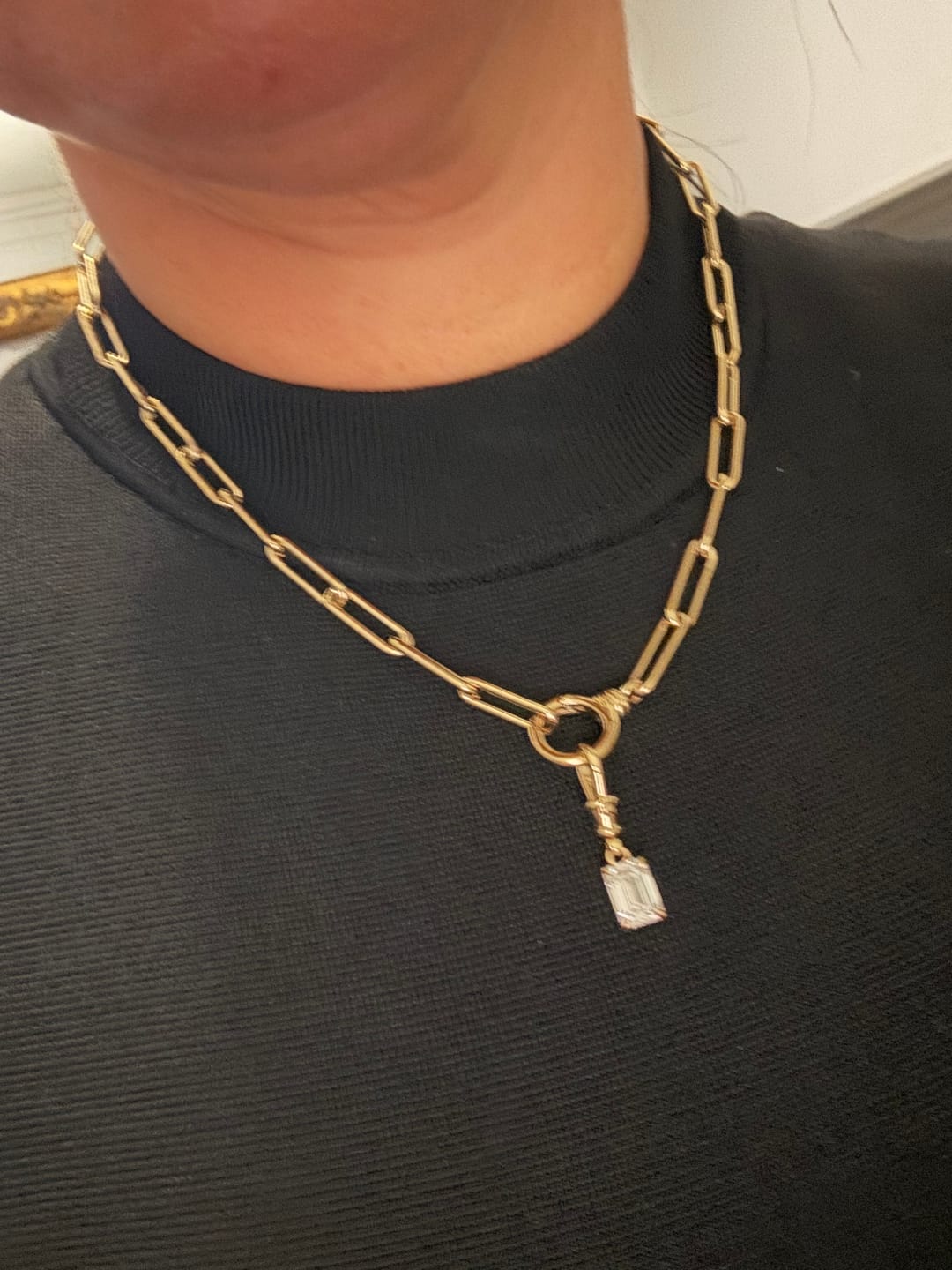 Customer photo review of The Gold Formes Necklace Chain