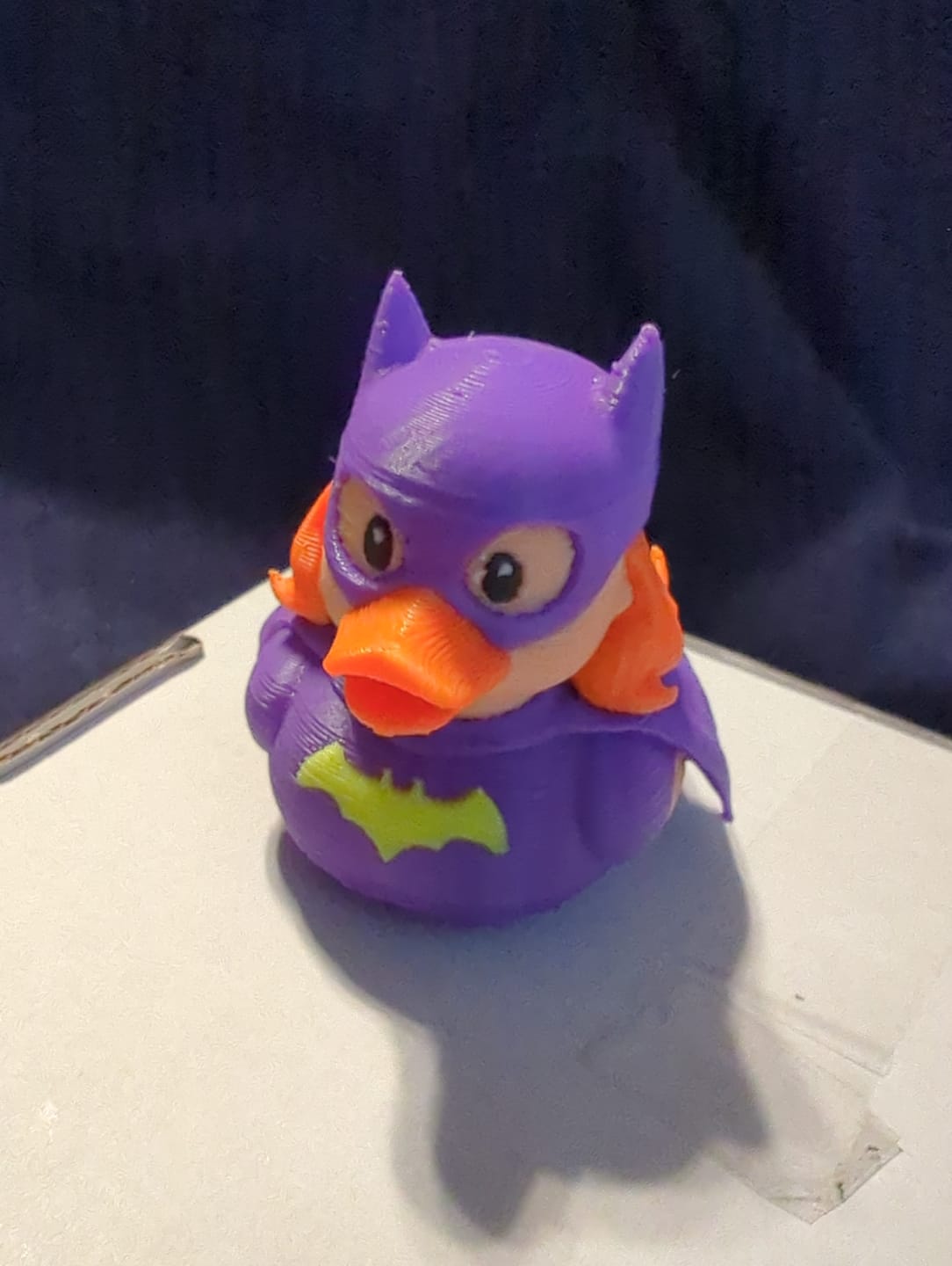 Customer photo review of Dark Defenderette – Bat-Inspired Hero Duck