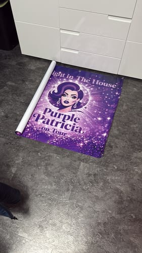 Customer photo review of Banner inkl. Druck