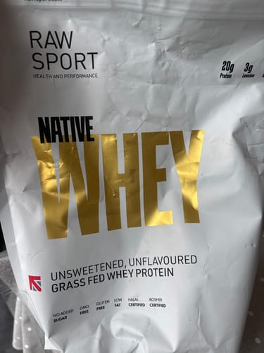 Customer photo review of Native Whey - Unflavoured Grass Fed Protein