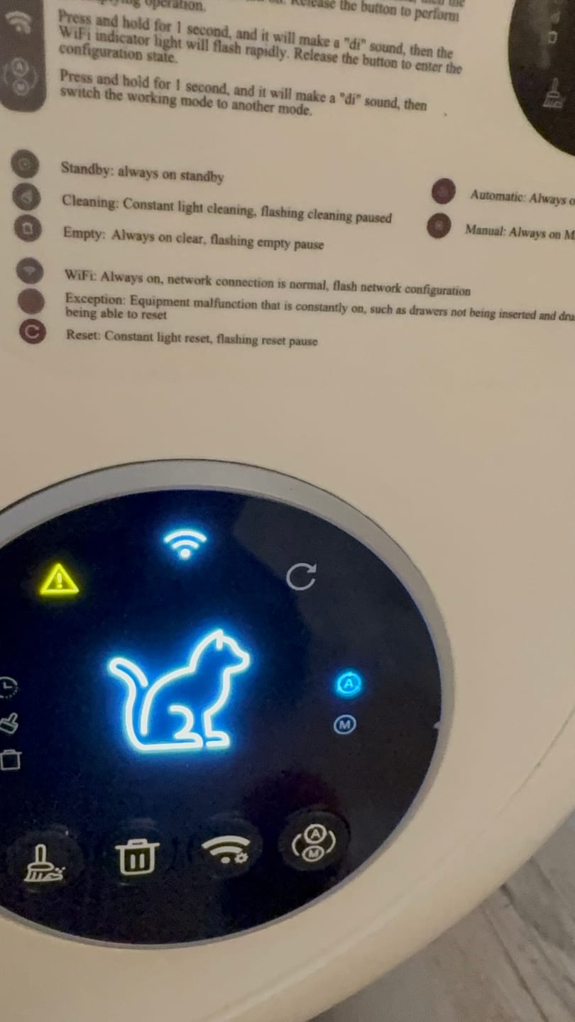 Customer photo review of Cumrige M2 Smart Self-Cleaning Litter Box | 95L Extra-Large Automatic Cat Litter Box