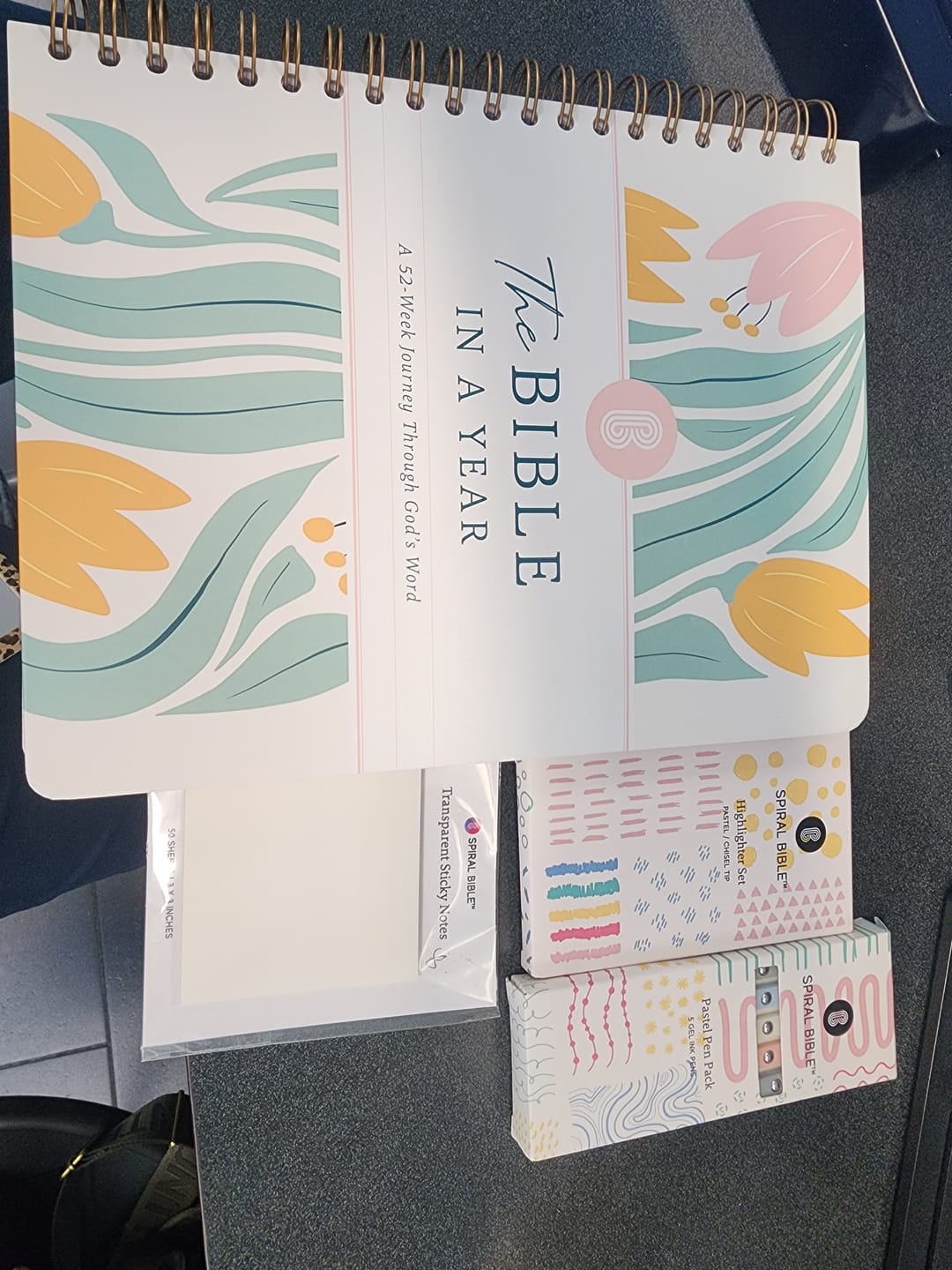 Customer photo review of Spiral Bible™ Transparent Sticky Notes