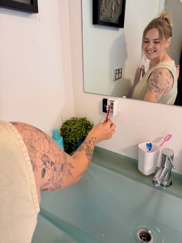 Customer photo review of Oralux UV Toothbrush Sanitizer