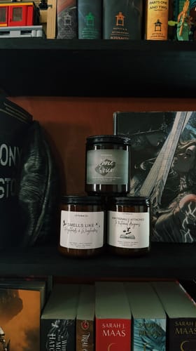 Customer photo review of Romantasy Candle Bundle | Fantasy Book Lover Gifts