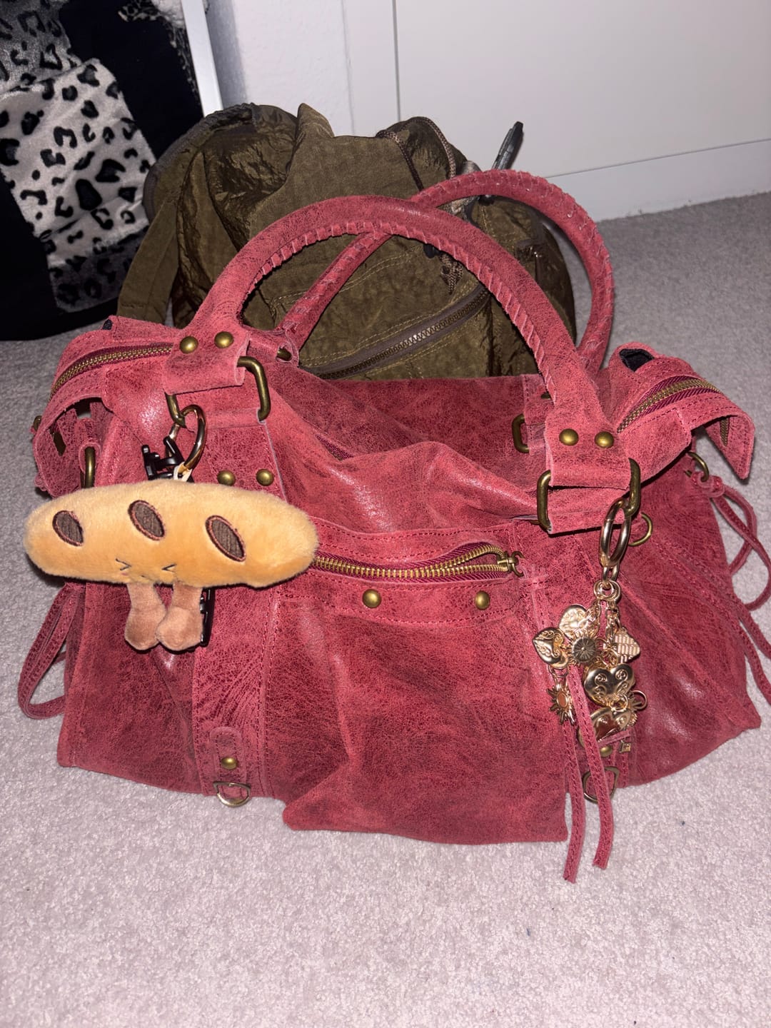 Customer photo review of It girl bag cherry red