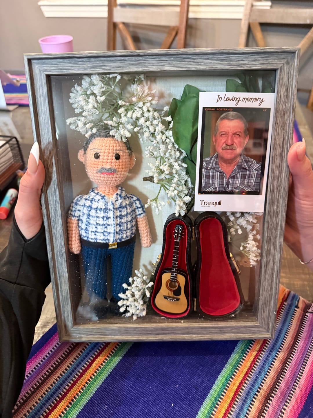 Customer photo review of Tranquil® - Personalized Crochet Doll with Photo Card (Christmas CUT-OFF: Nov 25th)