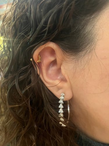 Customer photo review of Acero Inoxidable Dorado Primera Perforación