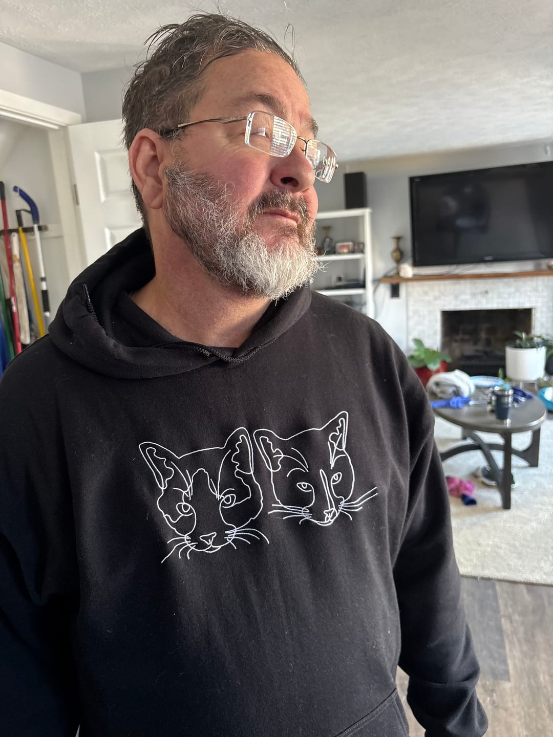 Customer photo review of Custom Embroidered Hoodie