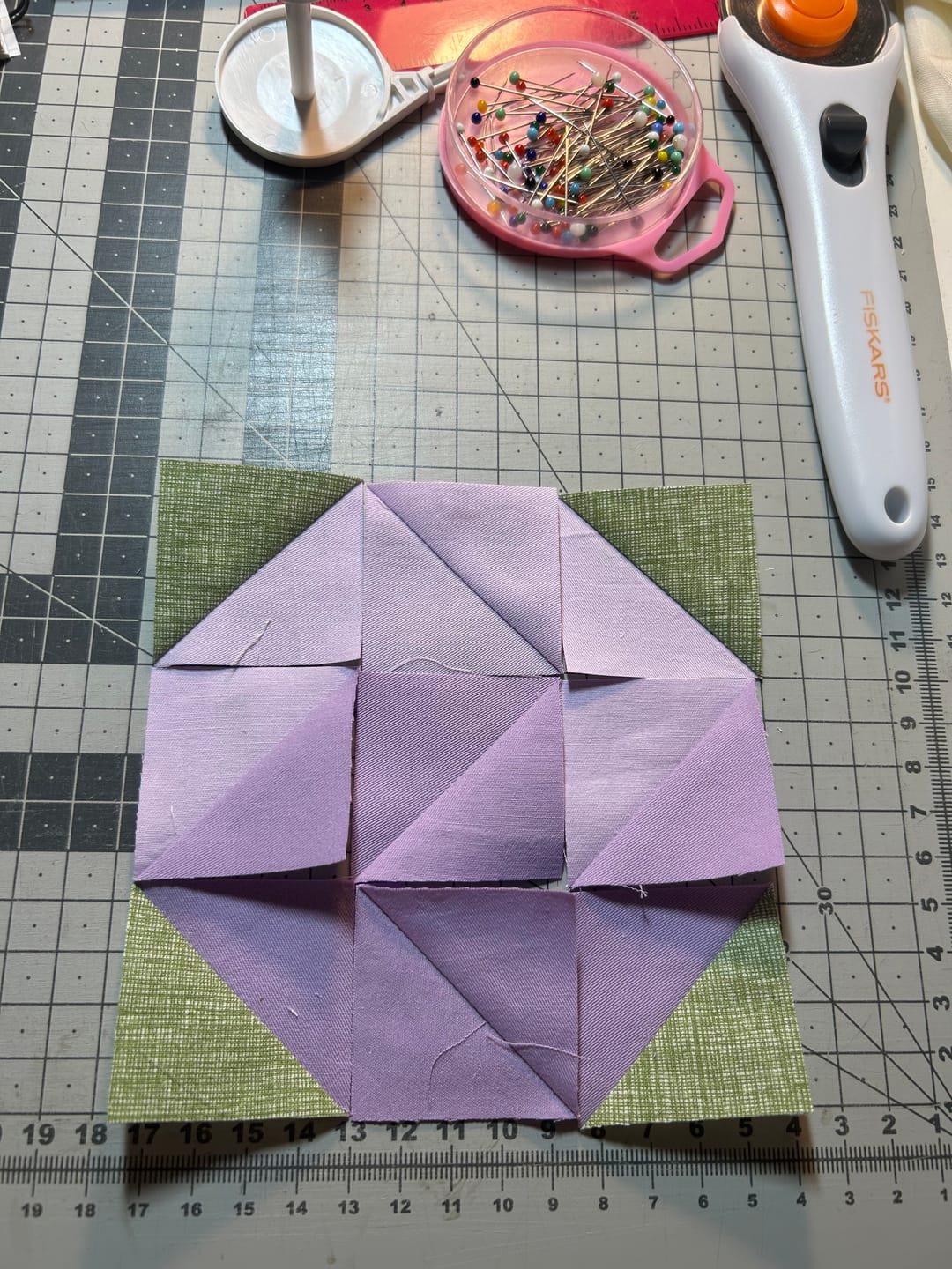 Customer photo review of Plain 14 Piece Cotton Fat Quarter Bundle - Big Pack
