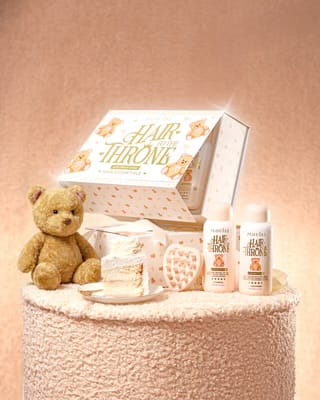 Customer photo review of Hair To The Throne Teddy Edition Haircare Set