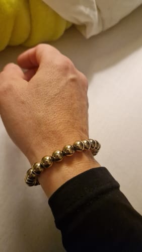 Customer photo review of »Mein Neuanfang« Blockadenlöser aus goldglänzendem Hämatit
