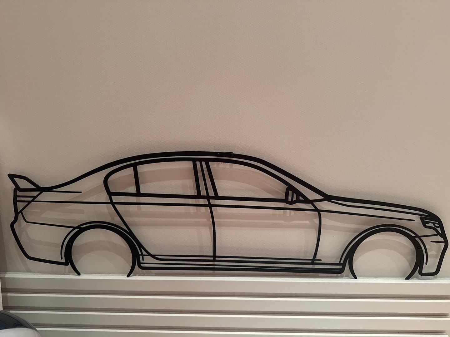 Customer photo review of Your Custom Metal Car Silhouette