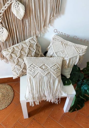 Customer photo review of كوشن مكرمية 45×45سم - DIVA10