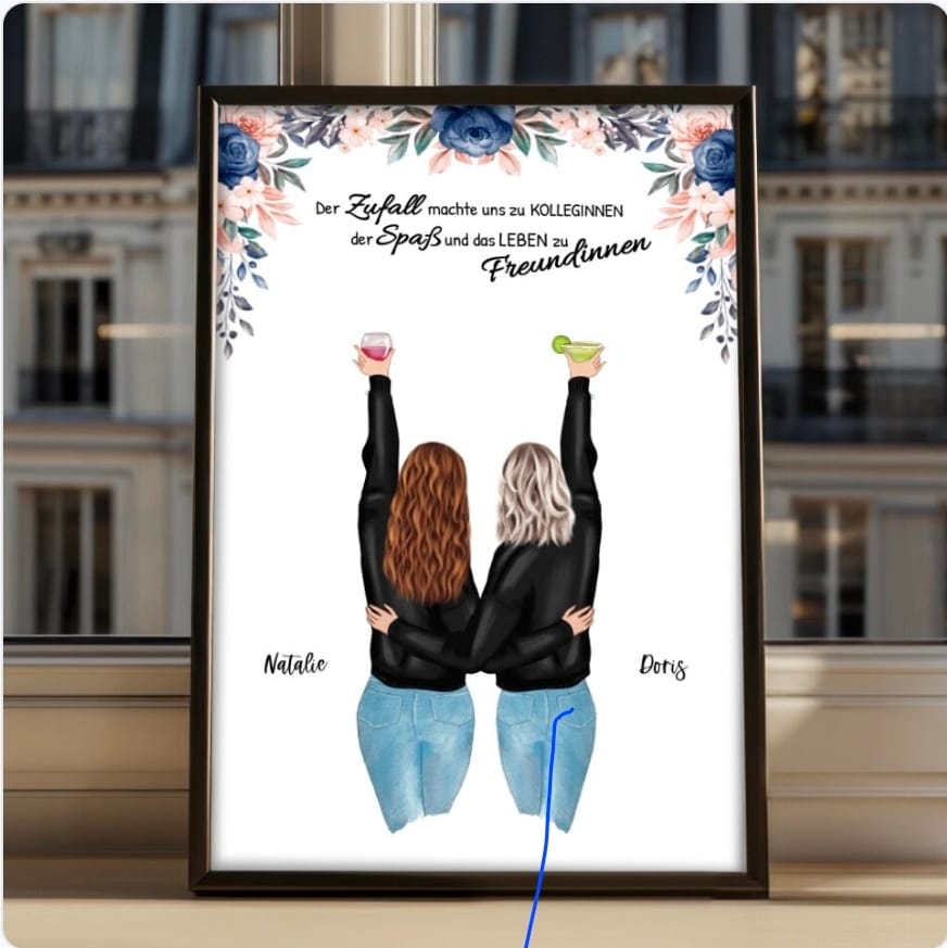 Customer photo review of Best Friends Forever - Personalisiertes Poster