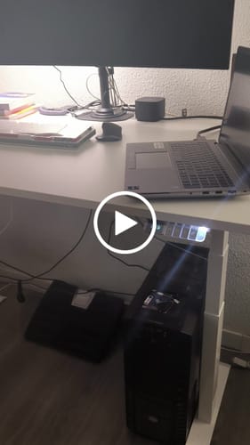Customer video review of Maidesite T2 Pro Max - Base de escritorio eléctrica con altura ajustable