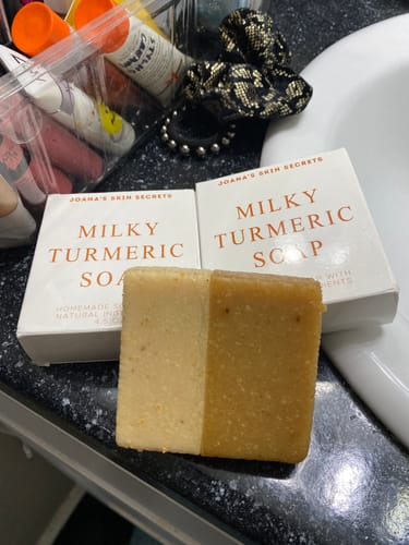 Customer photo review of MILKY TURMERIC SOAP