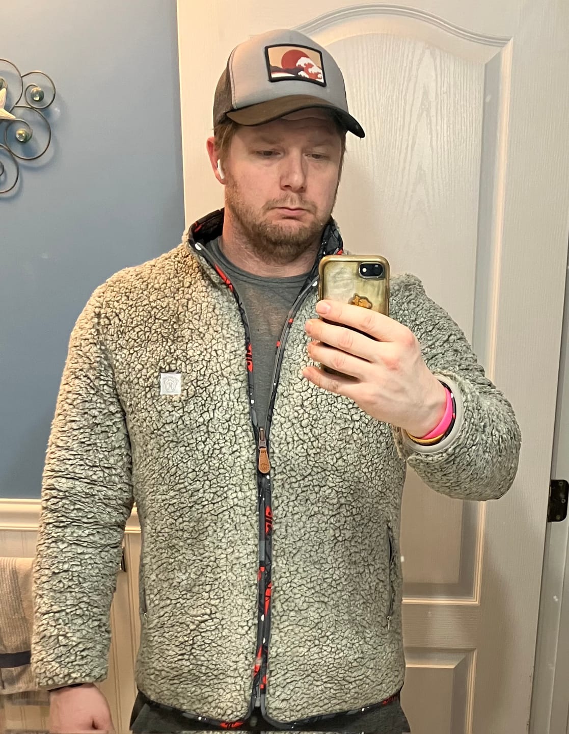 Customer photo review of Reversible Sherpa Full Zip