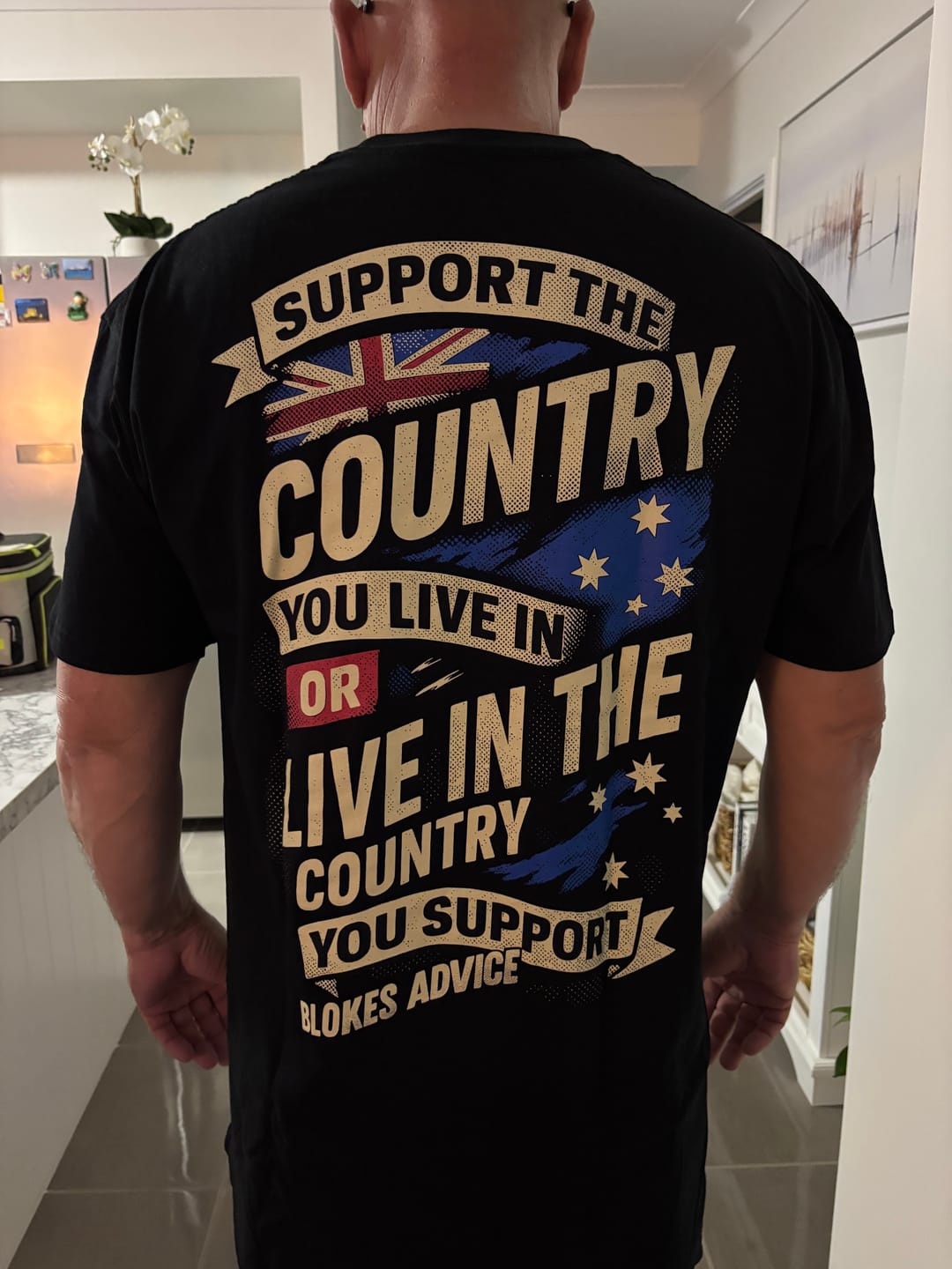 Customer photo review of Stand Up Tee - Black