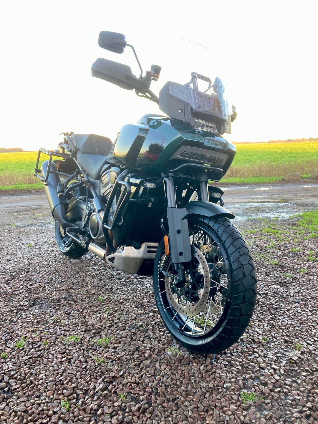 Customer photo review of Plug-&-Play Rear T3 Turn Signal License Plate Kit for Harley-Davidson Pan America 1250