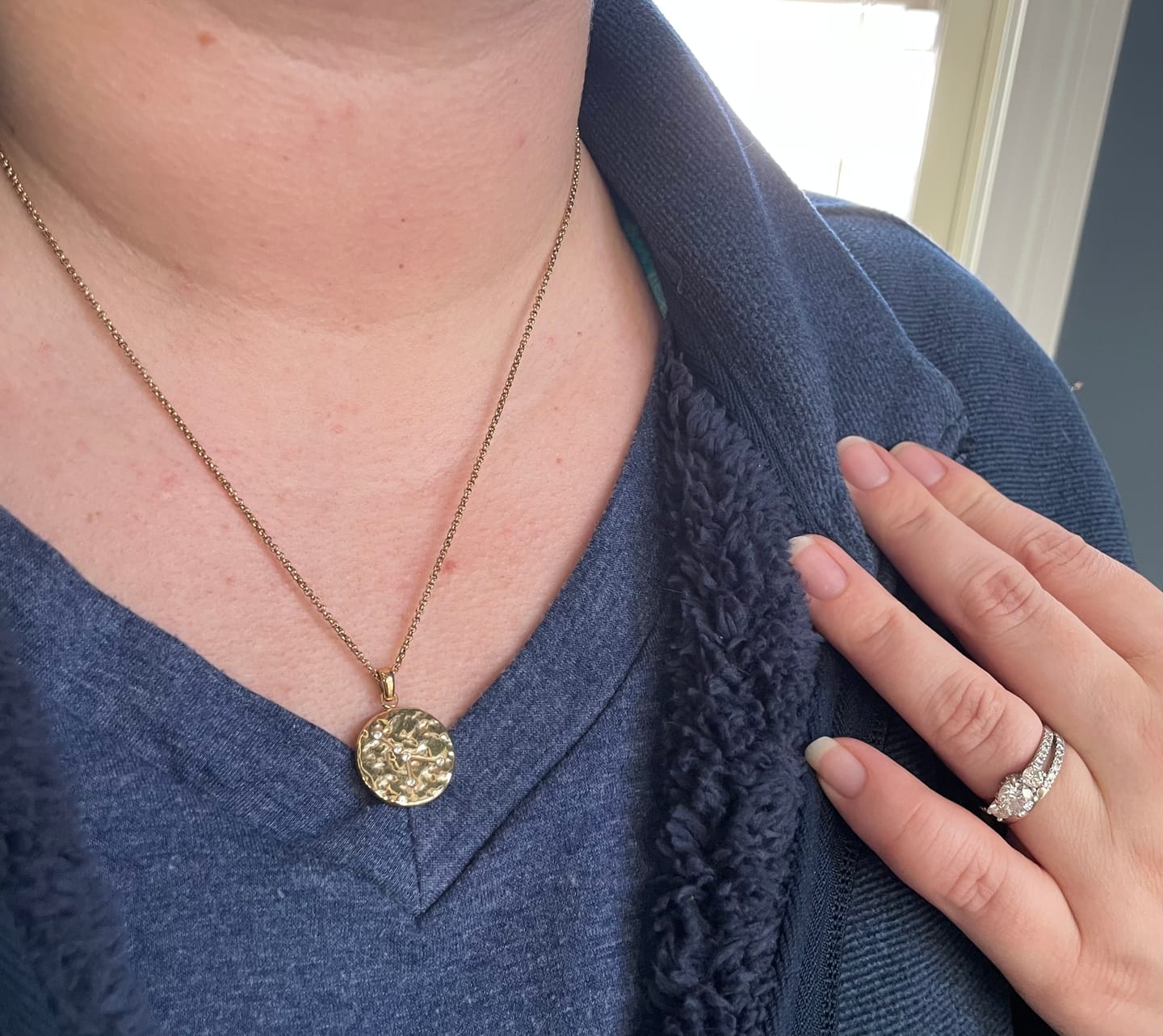Customer photo review of Zodiac Necklace
