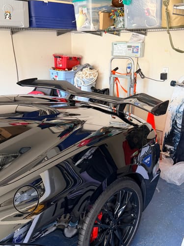 Customer photo review of Z06 Conversion Corvette C8 All Model DRY CARBON FIBER Rear High Wing