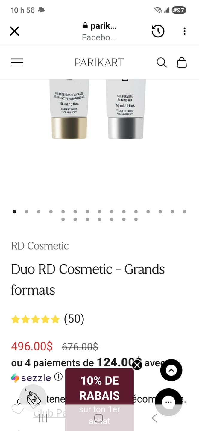 Customer photo review of Duo RD Cosmetic - Grands formats