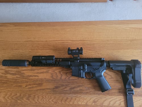 Customer photo review of AR15 Sling End Plate Ambidextrous Single Point Vertical Loop