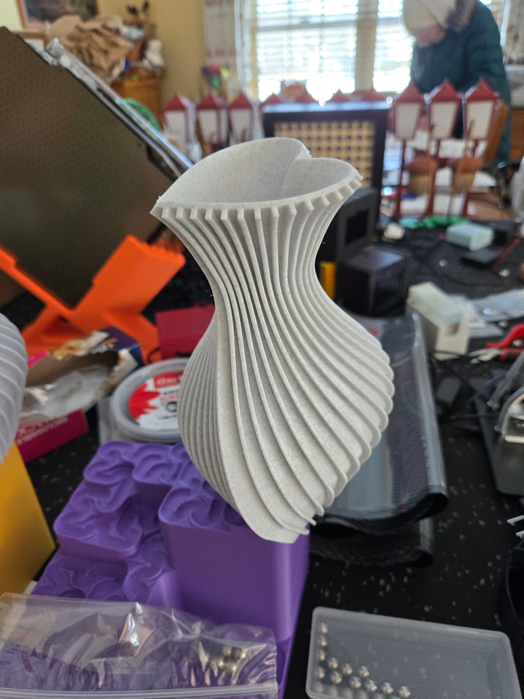 Customer photo review of Marble PETG Filament 1.75mm 1kg
