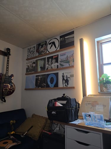 Customer photo review of Vinyl Record Display Shelf