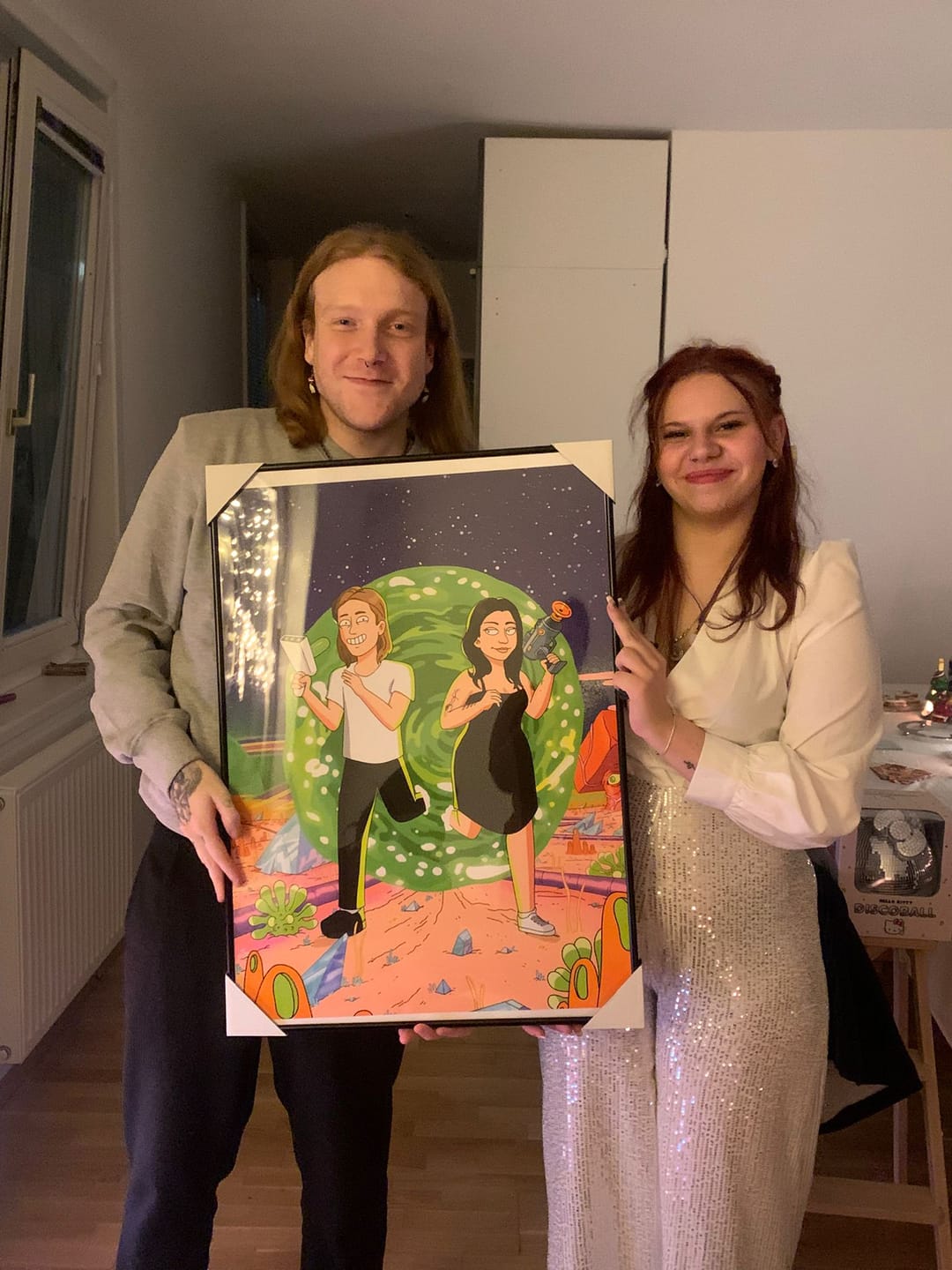 Customer photo review of 'Rick and Morty' Custom Portrait