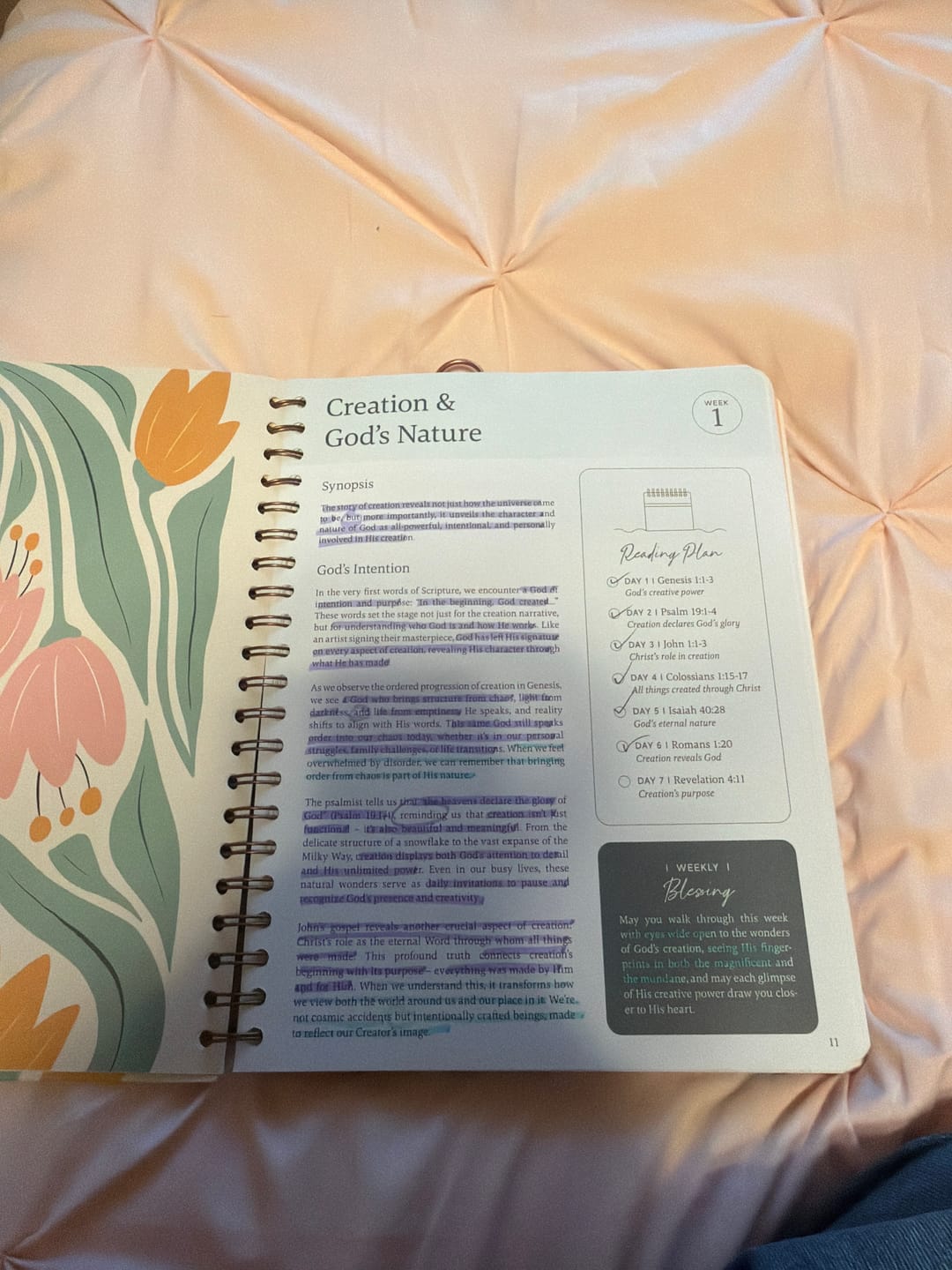 Customer photo review of Spiral Bible™ Transparent Sticky Notes