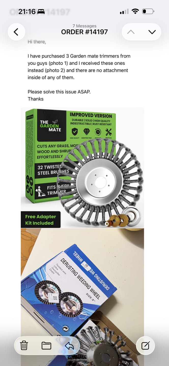 Customer photo review of GardenMate™ - Indestructible Trimmer 2.0