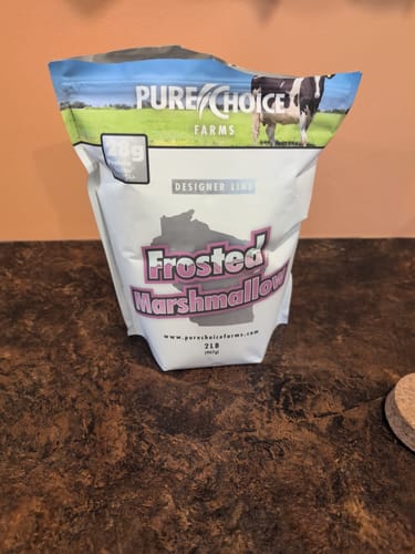 Customer photo review of Whey Protein Isolate Frosted Marshmallow