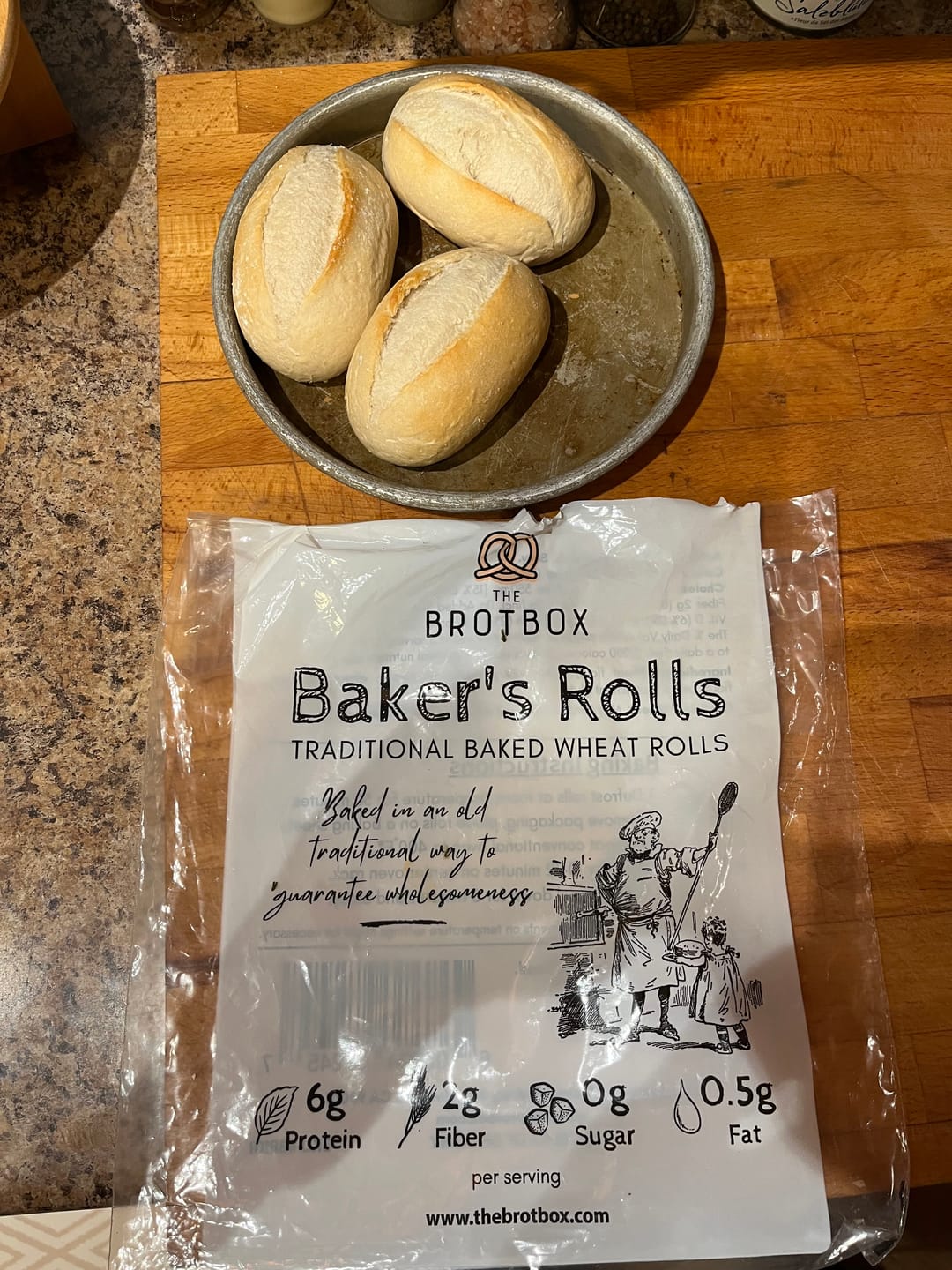 Customer photo review of Baker's Rolls "Brötchen" (5 pack)