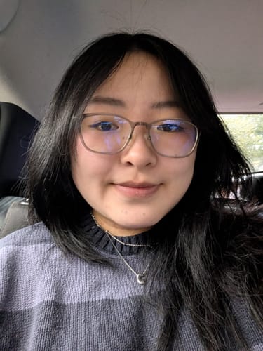 Customer photo review of Bubble Letter Necklace