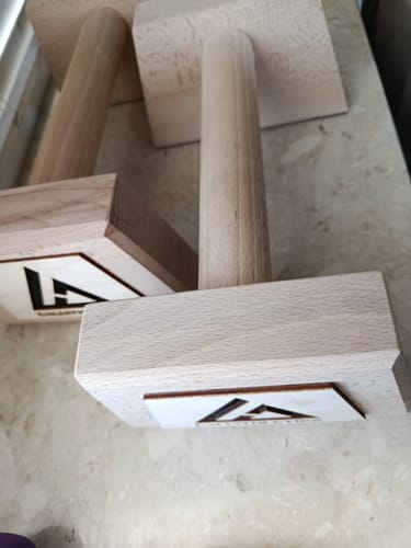 Customer photo review of Wooden Parallettes MEDIUM