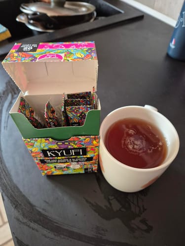 Customer photo review of Thé Vert Instantané À La Menthe - Sans Sucre